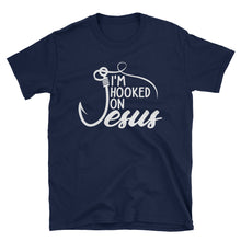 Load image into Gallery viewer, Christian Tees For Women | Im Hooked on Jesus T Shirt | Women's Christian Tees | Women T Shirt | Christian T Shirts | Women's Shirts