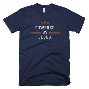 Powered by Jesus - Christian T-shirts for Women - Ladies Top - Shirts for Women - Faith For hearts