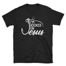 Load image into Gallery viewer, Christian Tees For Women | Im Hooked on Jesus T Shirt | Women&#39;s Christian Tees | Women T Shirt | Christian T Shirts | Women&#39;s Shirts