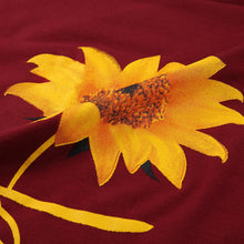 Load image into Gallery viewer, Sunflower Print Women Sexy T-shirt Sexy Fashion Long Sleeve One Shouder Harajuku T-shirt poleras cortas mujer estilo coreano