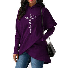 Load image into Gallery viewer, Jesus Print Pullover Hoodie