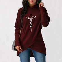 Load image into Gallery viewer, Jesus Print Pullover Hoodie