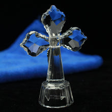 Load image into Gallery viewer, Christian Crystal Cross With Jesus Home Decorative