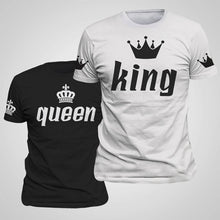 Load image into Gallery viewer, Matching Shirts for Couples | King Queen Couple O-neck Tops