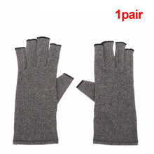 Load image into Gallery viewer, Hot 1 Pair Women Men Cotton Elastic Hand Arthritis Joint Pain Relief Gloves Therapy Open Fingers Compression Gloves