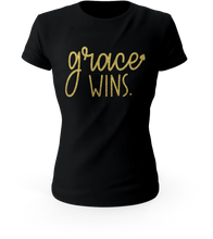 Load image into Gallery viewer, Christian T-shirts for Women - Ladies Top - Funny Shirts Graphic Tees Mothers Day Gift, Faith Hope Love 4 Given