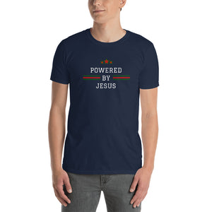 Powered by Jesus - Premium Womens Tee | Christian Shirt | Religious Shirt | Womens t shirt | Inspirational Shirt | Christian Shirt