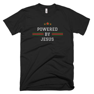 Powered by Jesus - Christian T-shirts for Women - Ladies Top - Shirts for Women - FaithForhearts