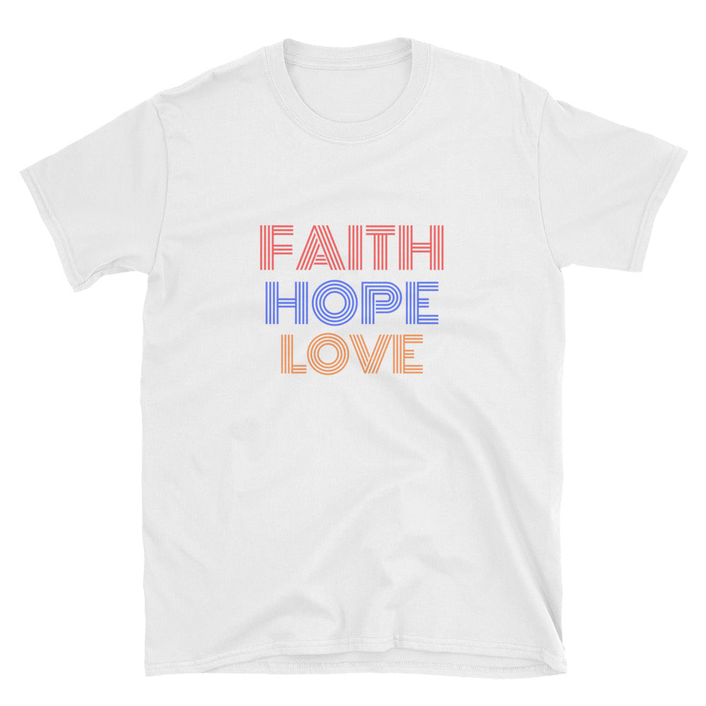 faith hope love  - Christian T-shirts for Women - Ladies Top - Funny Shirts Graphic Tees - Shirts for Women - Mothers Day Gift, Faith Hope Love 4 Given