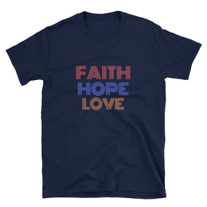 faith hope love  - Christian T-shirts for Women - Ladies Top - Funny Shirts Graphic Tees - Shirts for Women - Mothers Day Gift, Faith Hope Love 4 Given