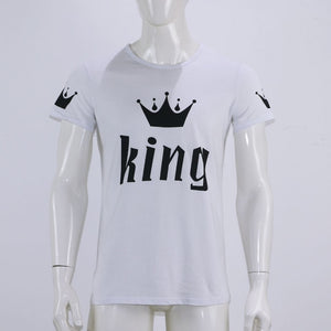 Matching Shirts for Couples | King Queen Couple O-neck Tops