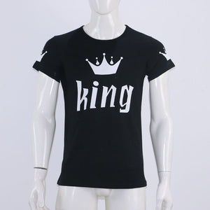 Matching Shirts for Couples | King Queen Couple O-neck Tops
